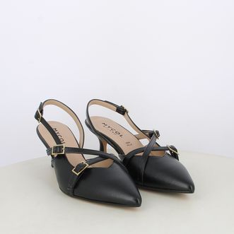 Decollete slingback da donna con cinturini