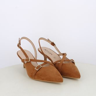 Decollete slingback da donna con cinturini