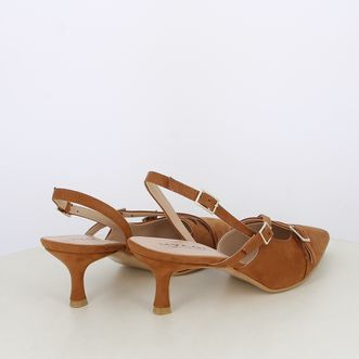 Decollete slingback da donna con cinturini