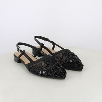 Ballerine slingback da donna con perline