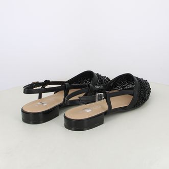 Ballerine slingback da donna con perline