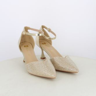 Decollete da donna con cinturino e strass