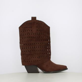 Stivali camperos texani da donna traforati