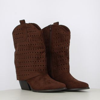 Stivali camperos texani da donna traforati