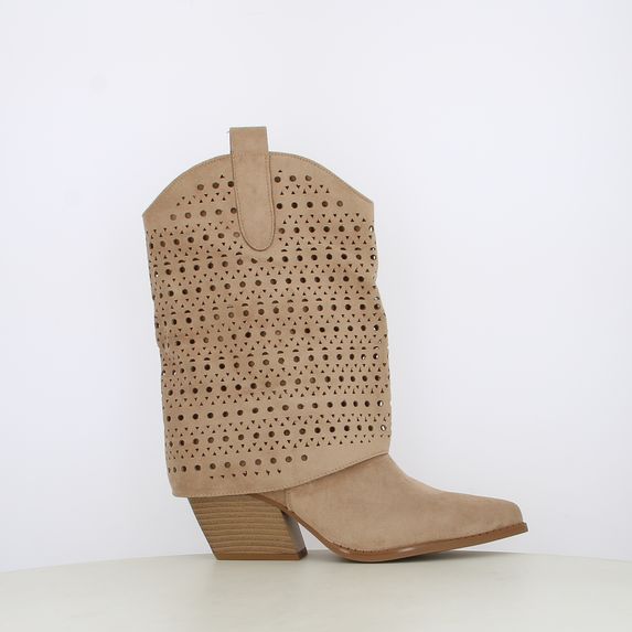 Stivali camperos texani da donna traforati