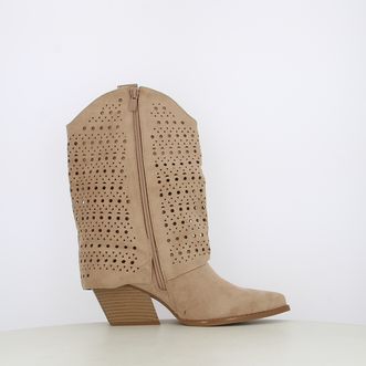 Stivali camperos texani da donna traforati