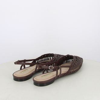 Ballerine slingback da donna intrecciate