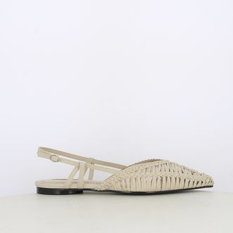 Ballerine slingback da donna intrecciate