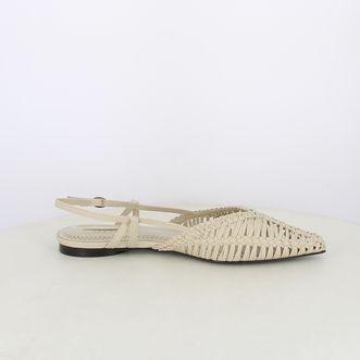 Ballerine slingback da donna intrecciate