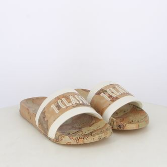 Sandali da donna con dettagli geo classic con logo