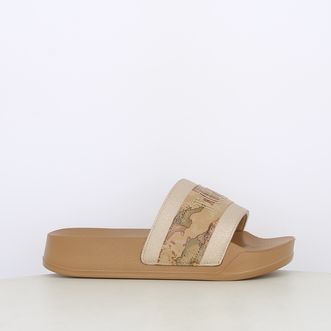 Sandali da donna con dettagli geo classic con logo