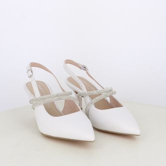 Decollete slingback da donna con cinturini