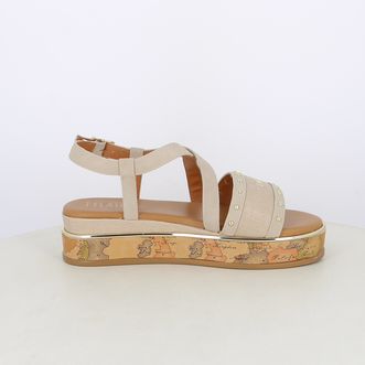 Sandali da donna con dettagli geo classic