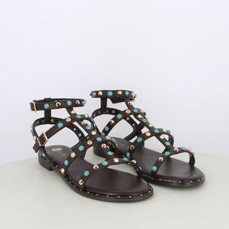 Sandali da donna con borchie