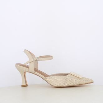 Decollete slingback da donna con accessorio