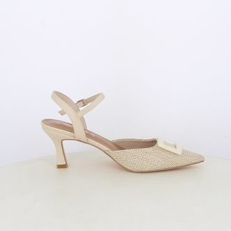 Decollete slingback da donna con accessorio