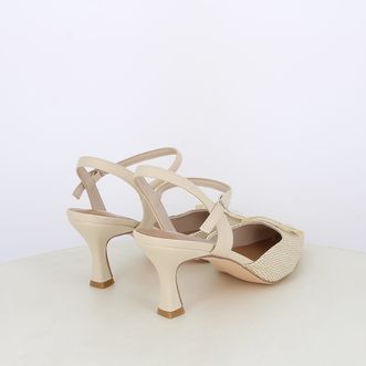 Decollete slingback da donna con accessorio