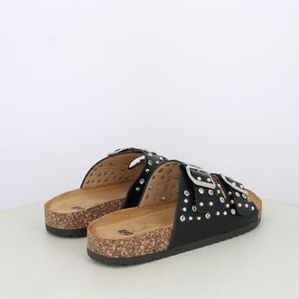 Sandali da donna doppia fascia con borchie