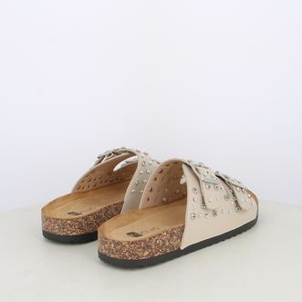 Sandali da donna doppia fascia con borchie