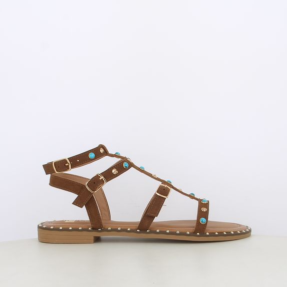 Sandali da donna con borchie