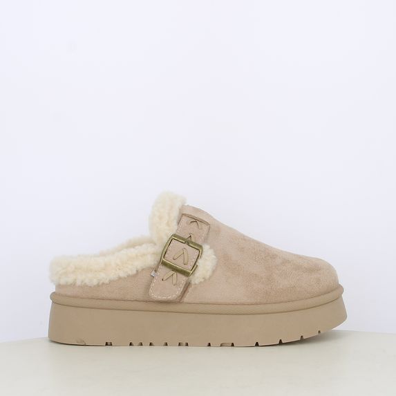 Sabot da donna con pelliccia